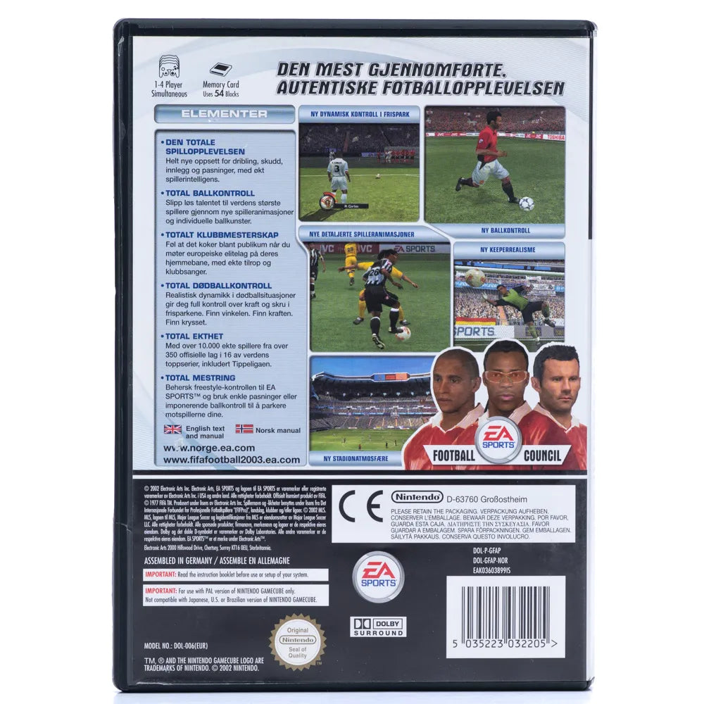 FIFA Football 2003 - Gamecube spill - Retrospillkongen