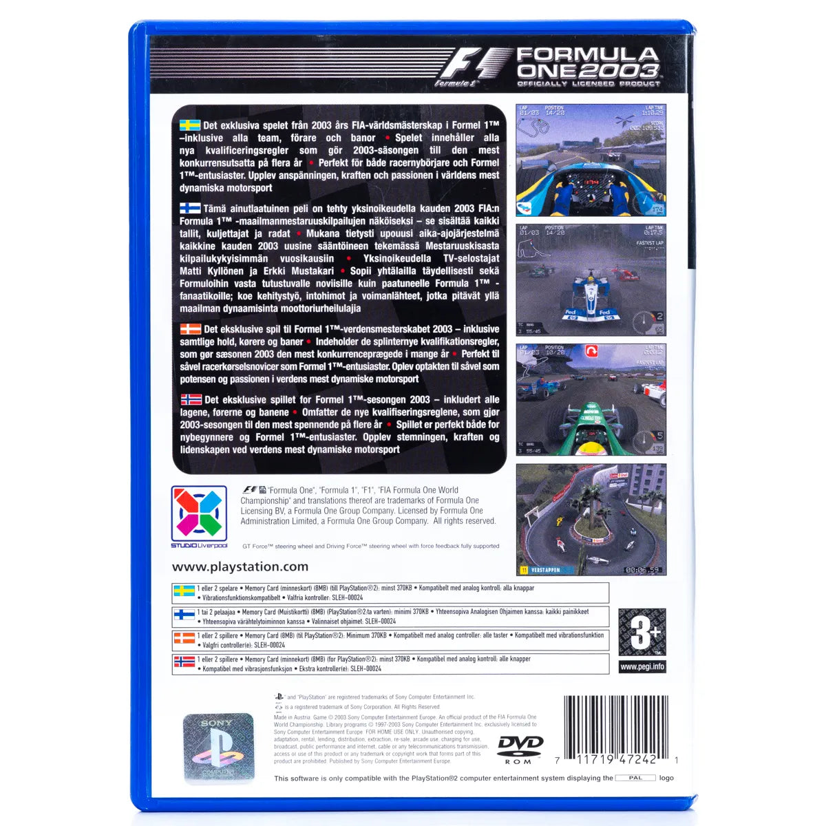 Formula One 2003 - PS2 Spill - Retrospillkongen