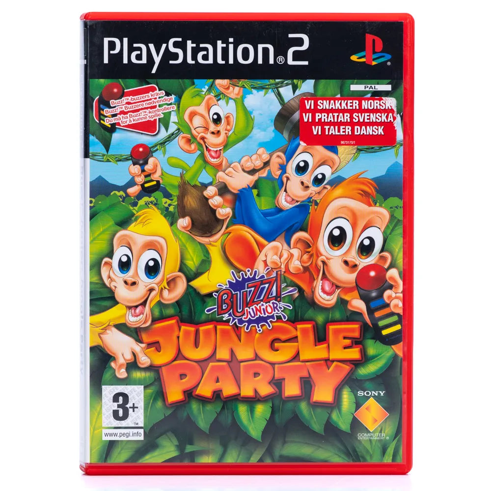 Buzz Junior!: Jungle Party - PS2 Spill (Ape Buzz) - Retrospillkongen