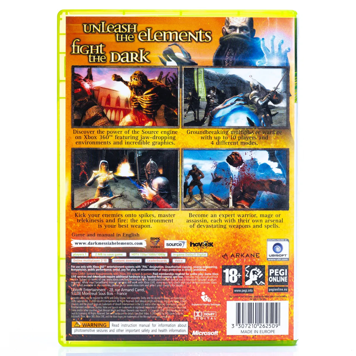 Dark Messiah Might and Magic Elements - Xbox 360 spill - Retrospillkongen