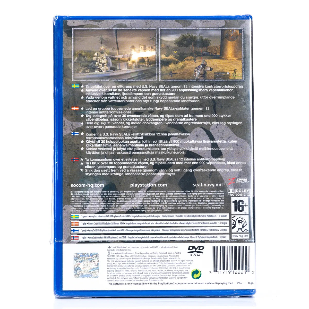 SOCOM 3: U.S. Navy SEALs - PS2 Spill (Forseglet) - Retrospillkongen