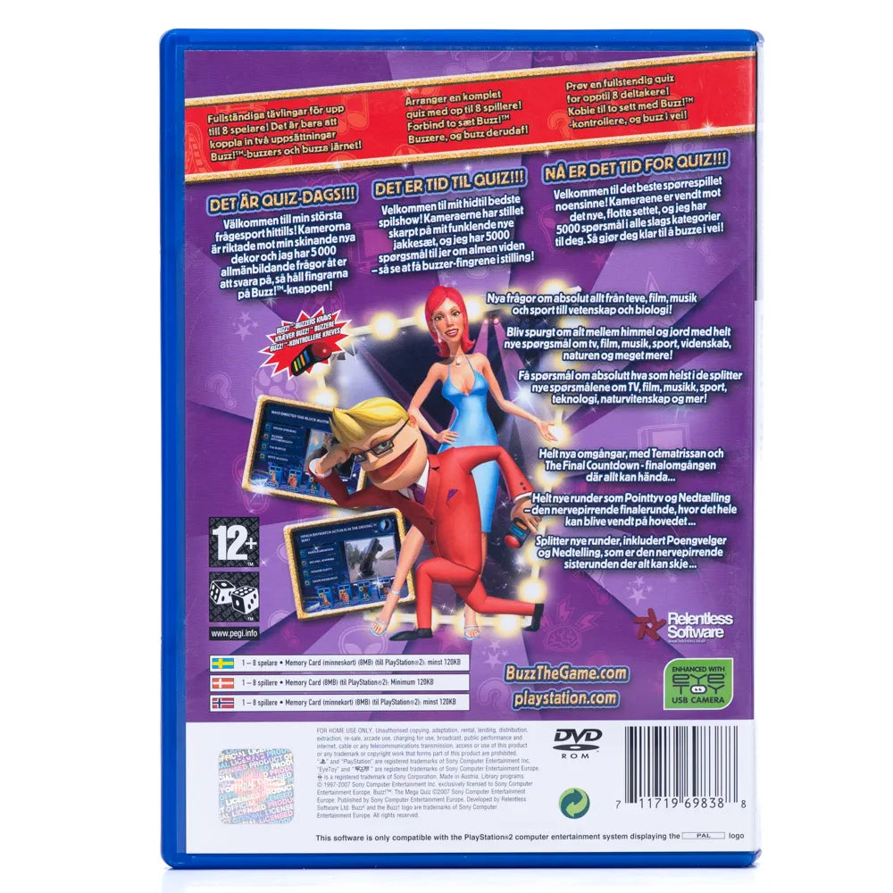 Buzz!: The Mega Quiz - PS2 spill - Retrospillkongen