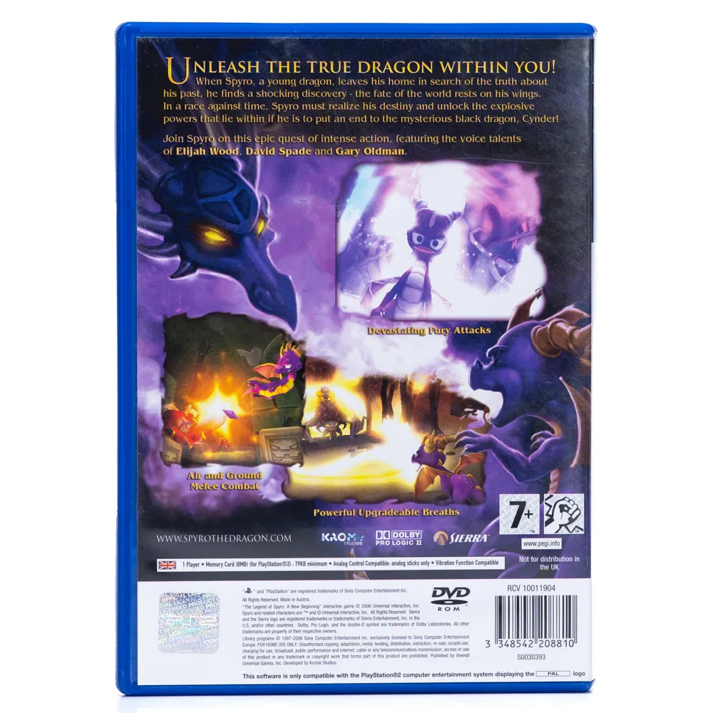 The Legend of Spyro: A New Beginning - PS2 Spill - Retrospillkongen