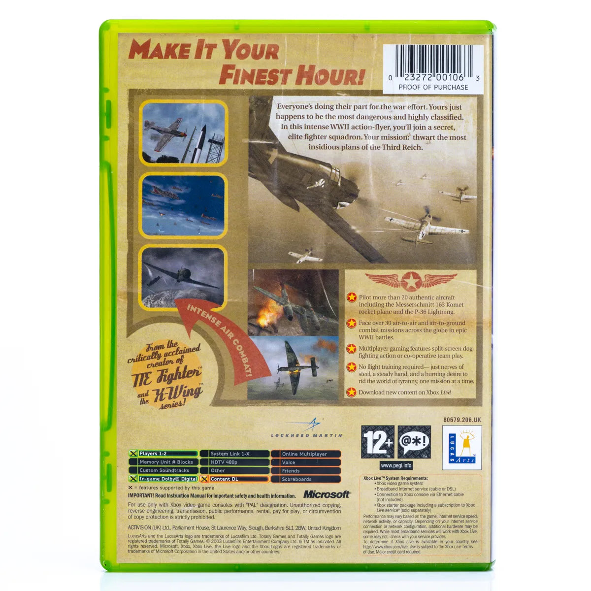 Secret Weapons Over Normandy - Xbox spill - Retrospillkongen
