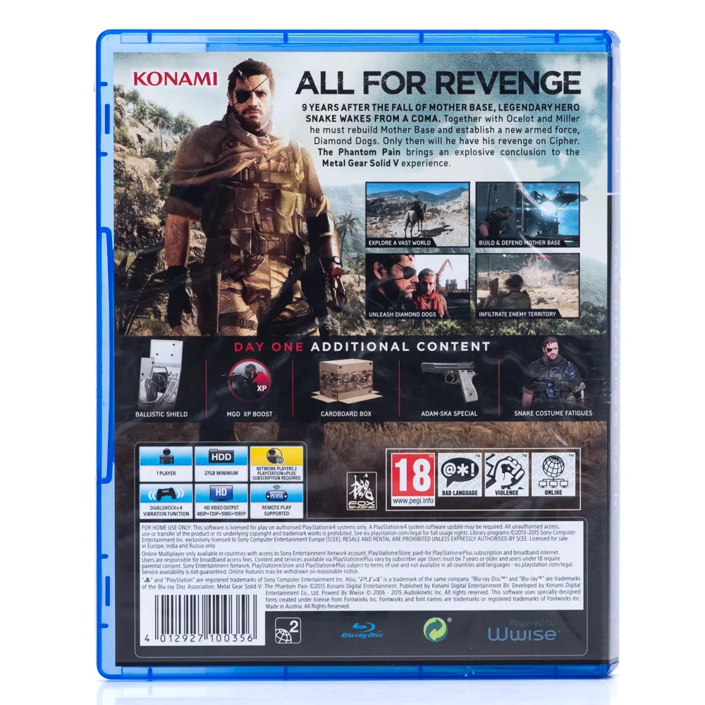 Metal Gear Solid V: The Phantom Pain - PS4 spill - Retrospillkongen