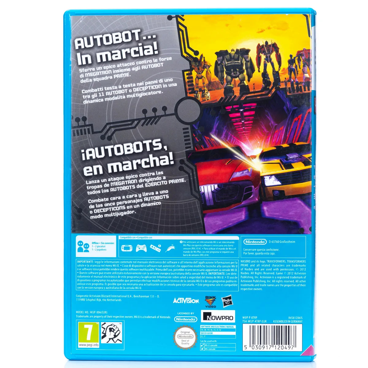 Transformers Prime: The Game - Wii U Spill - Retrospillkongen