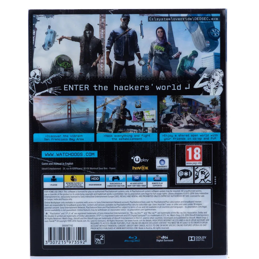 Watch Dogs 2 - PS4 Spill - Retrospillkongen