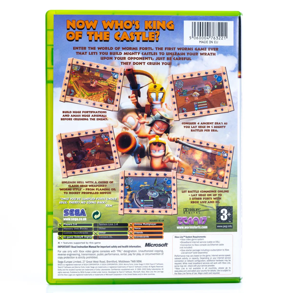 Worms Forts: Under Siege - Xbox spill - Retrospillkongen