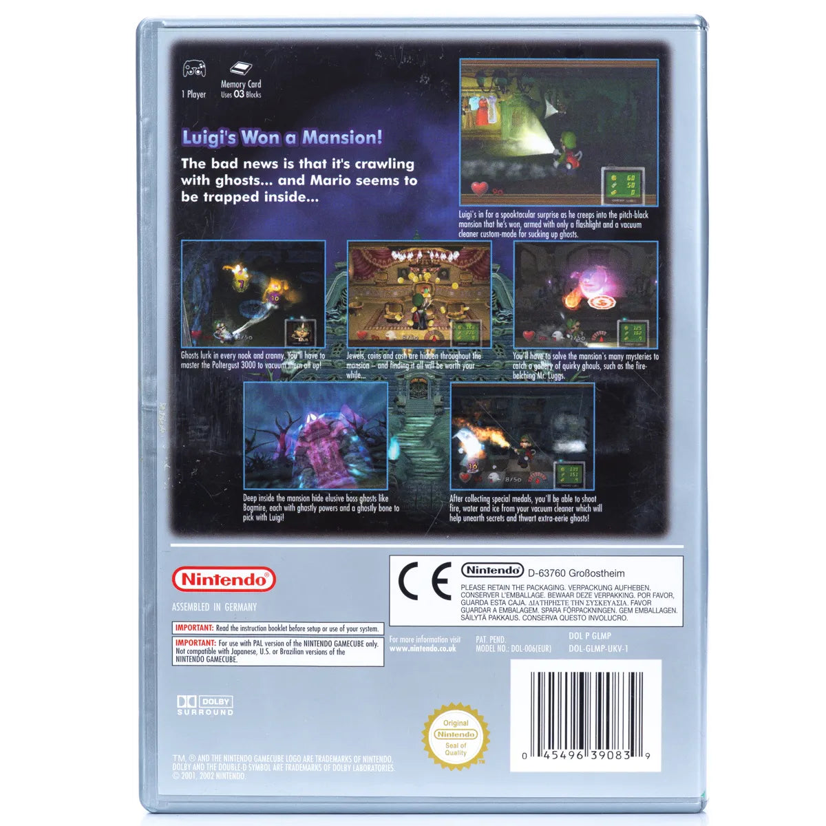 Luigi's Mansion - Gamecube spill - Retrospillkongen