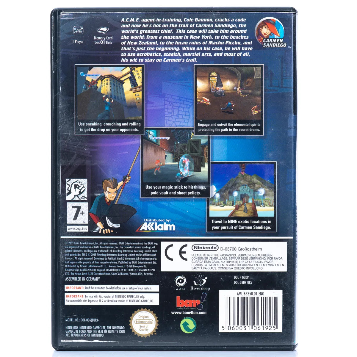 Carmen Sandiego: The Secret of the Stolen Drums - Gamecube spill - Retrospillkongen
