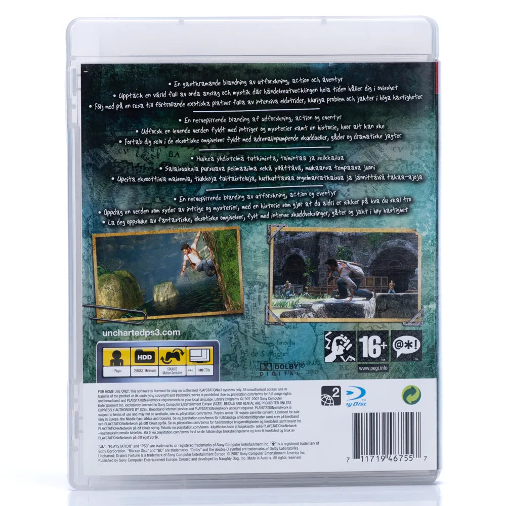 Uncharted: Drake's Fortune - PS3 spill - Retrospillkongen