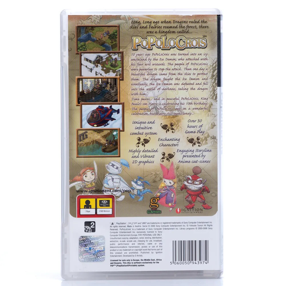 PoPoLoCrois - PSP spill - Retrospillkongen