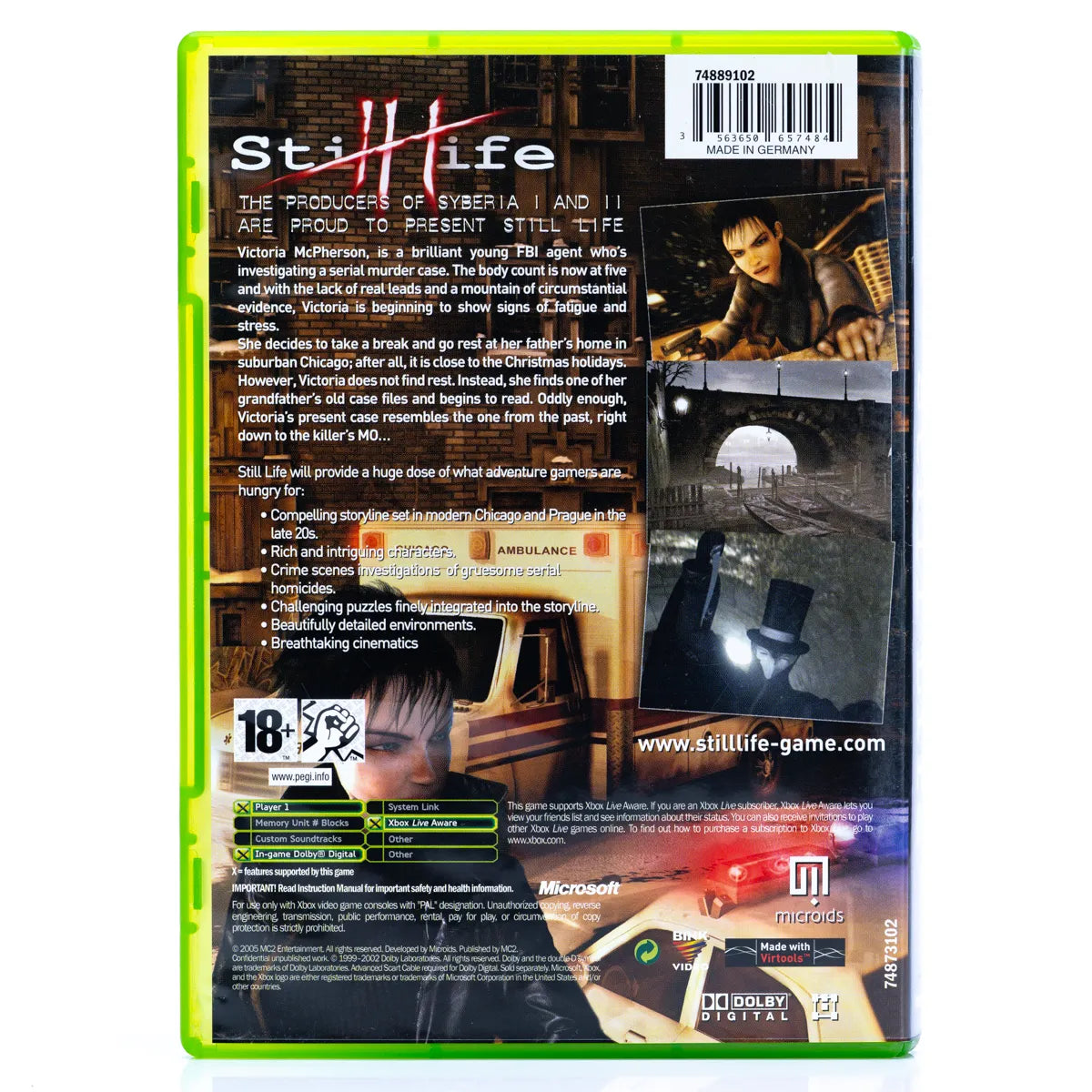 Still Life - Xbox spill - Retrospillkongen