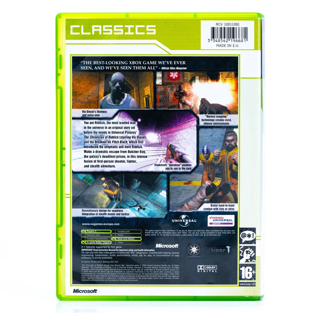 The Chronicles of Riddick: Escape from Butcher Bay - Xbox spill - Retrospillkongen