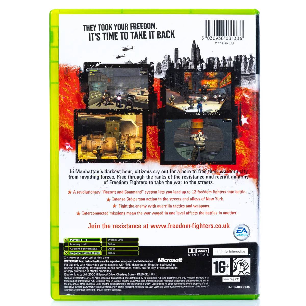 Freedom Fighters - Xbox spill - Retrospillkongen