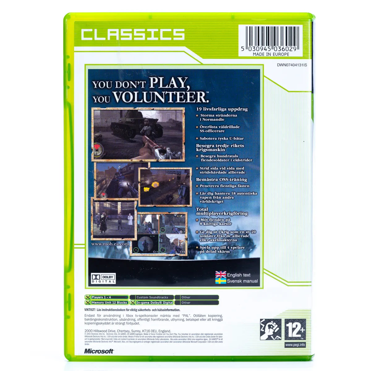 Medal of Honor: Frontline - Xbox spill - Retrospillkongen