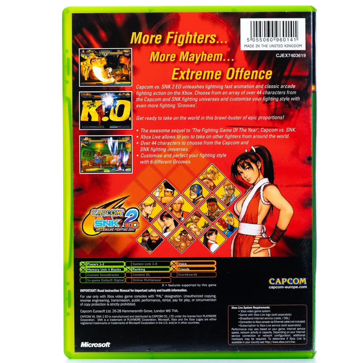 Capcom vs. SNK 2: Millionaire Fighting 2001 - Xbox spill - Retrospillkongen