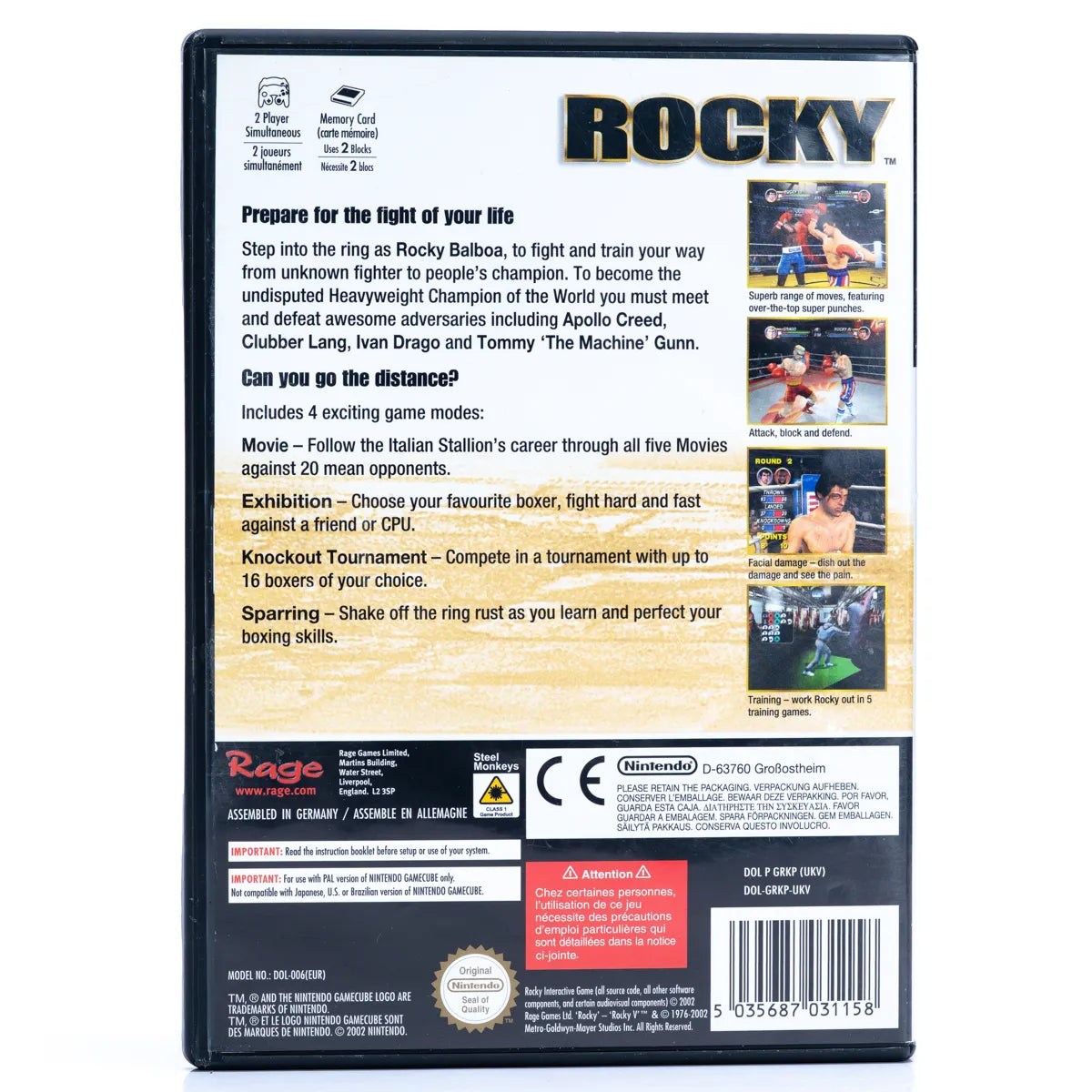 Rocky - Gamecube spill - Retrospillkongen