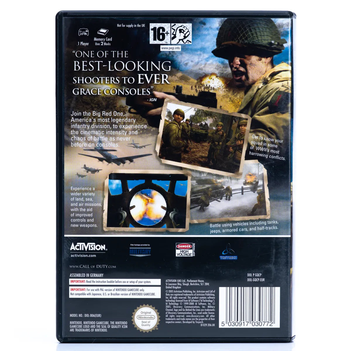 Call of Duty 2: Big Red One - GameCube spill - Retrospillkongen