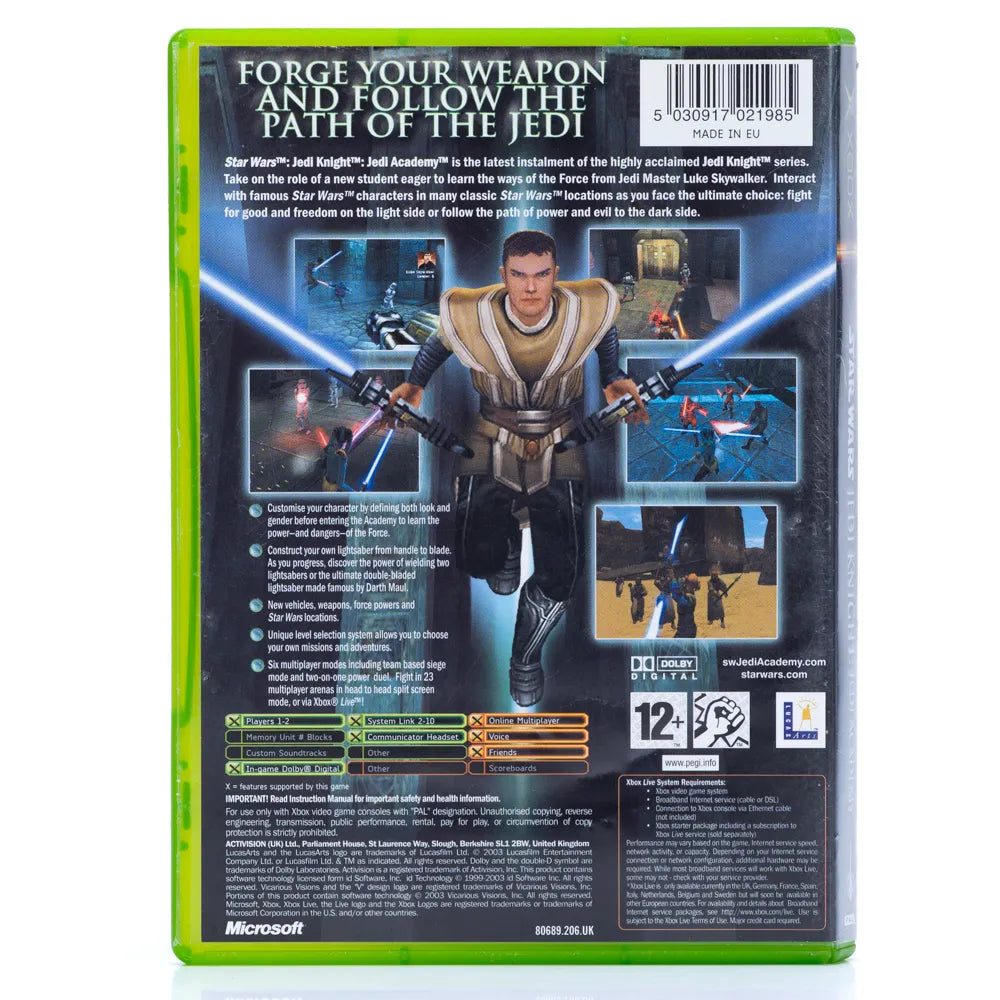 Star Wars: Jedi Knight - Jedi Academy - Xbox Original-spill - Retrospillkongen