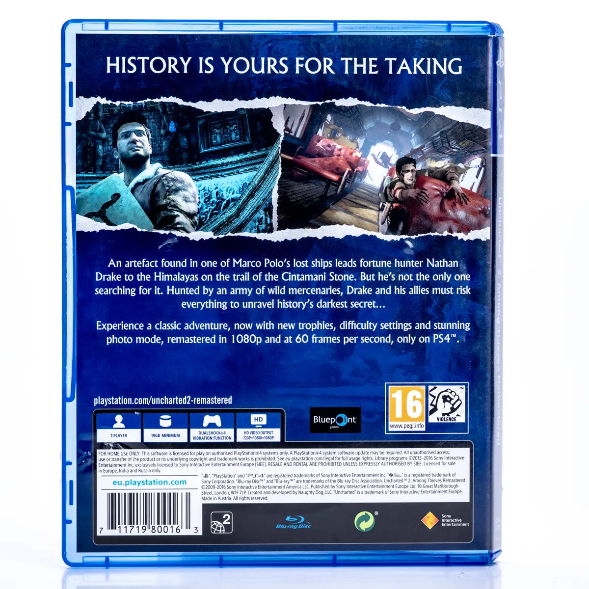 Uncharted 2: Among Thieves - Remastered - PS4 Spill - Retrospillkongen