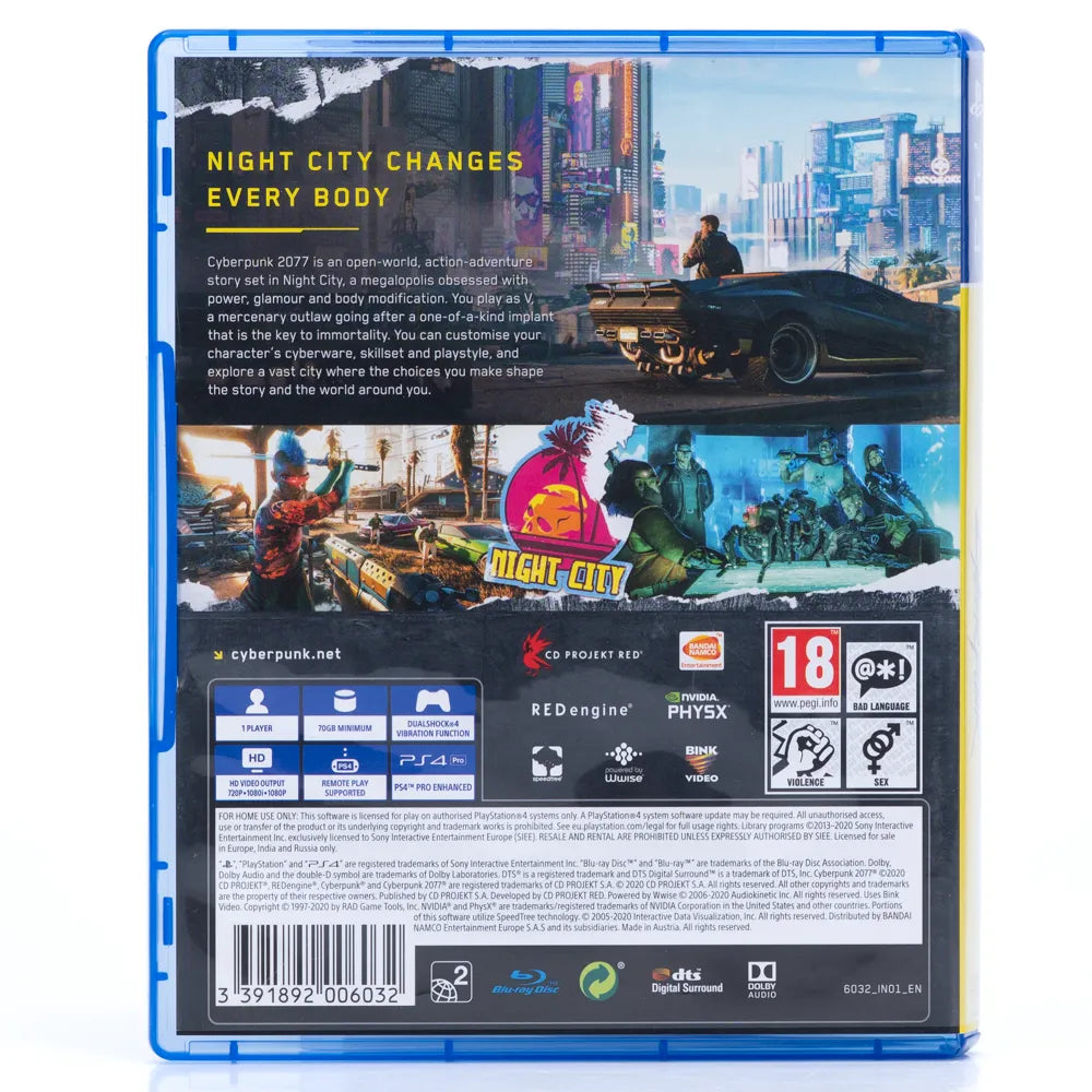 Cyberpunk 2077 - PS4 spill