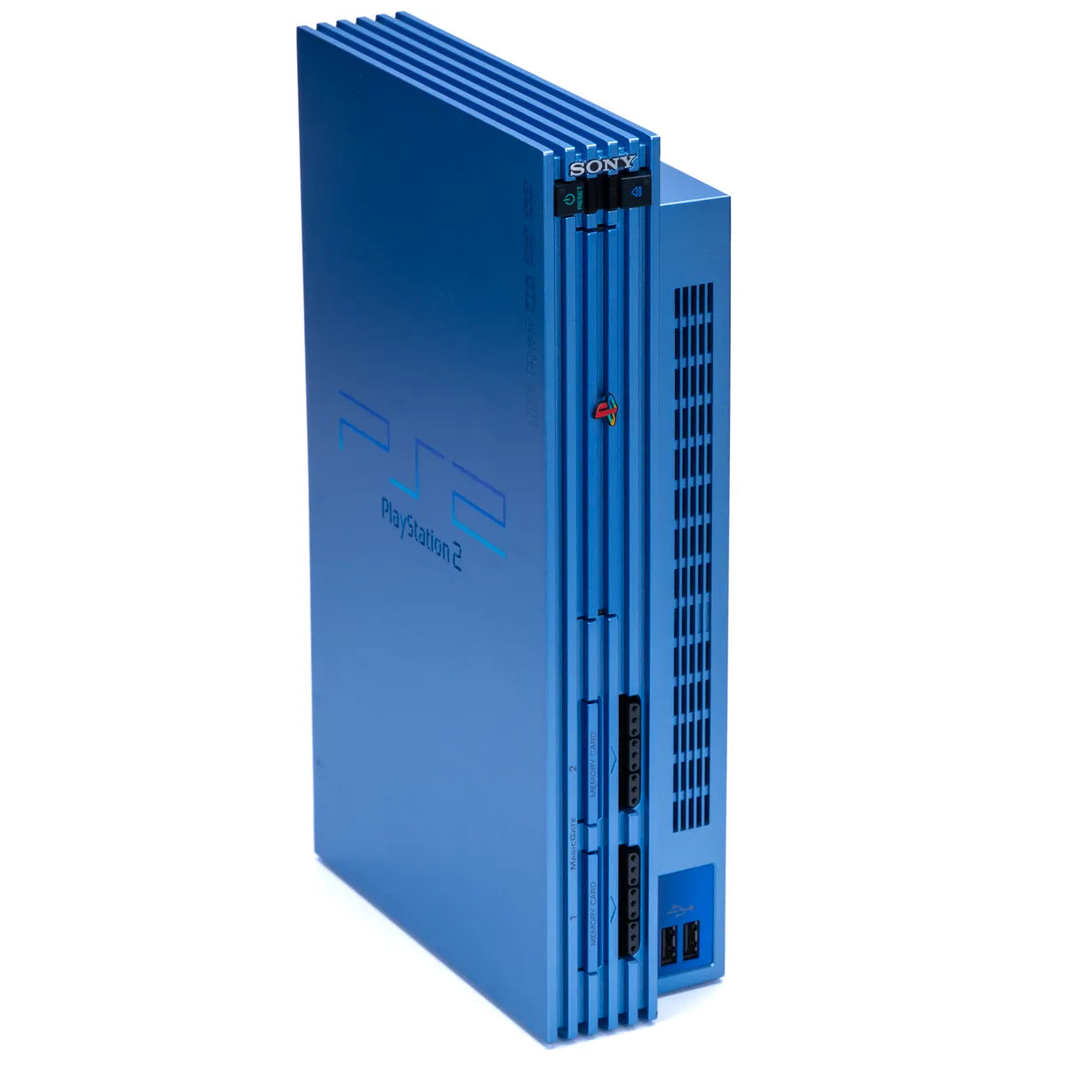 Sony PlayStation 2 Bakoverkompatibel Aqua Blue Konsoll - Kun Konsoll - PS2 - Retrospillkongen