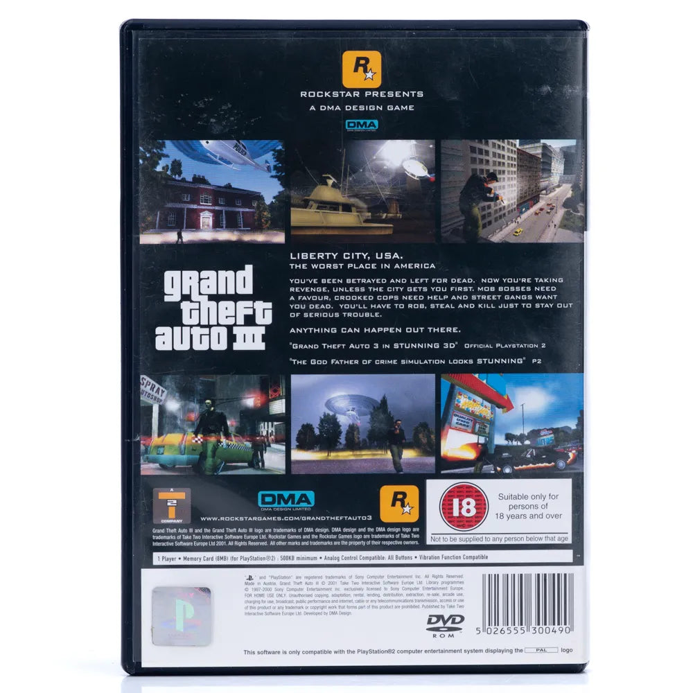 Grand Theft Auto III - PS2 spill - Retrospillkongen