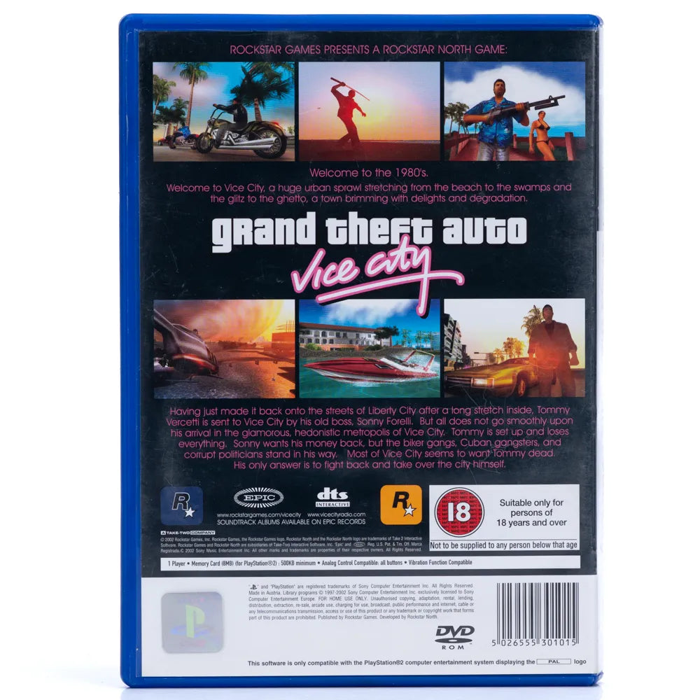 Grand Theft Auto: Vice City - PS2 spill - Retrospillkongen
