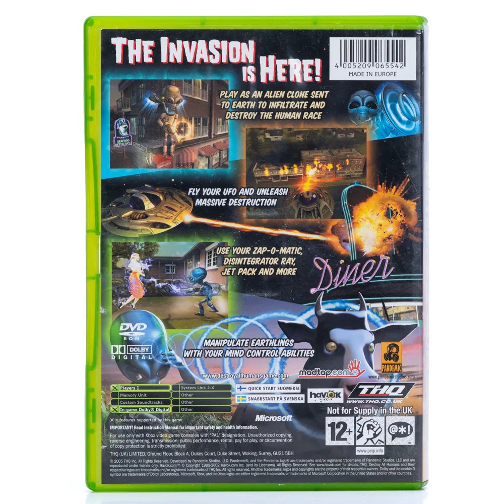 Destroy All Humans! - Xbox spill - Retrospillkongen