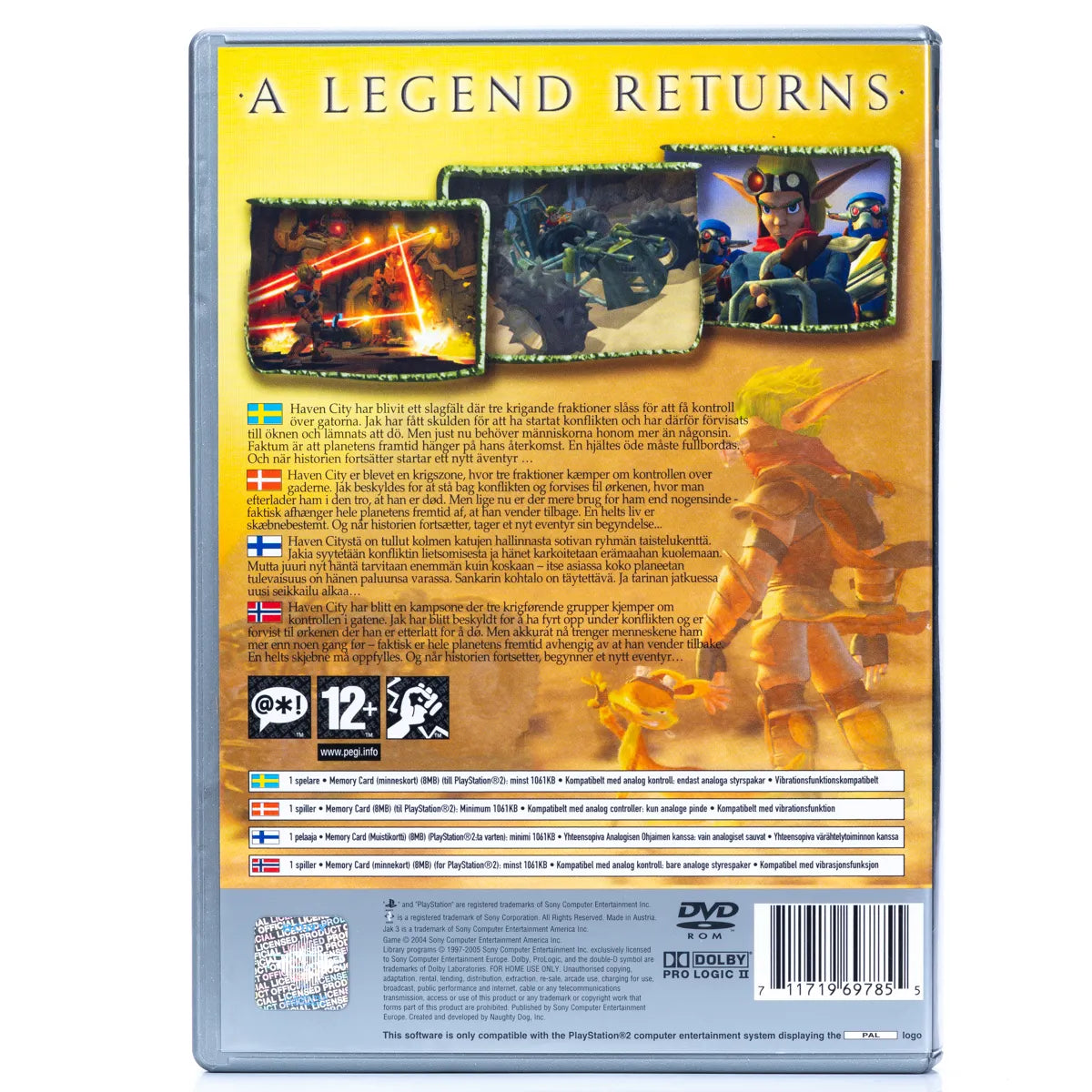 Jak 3 - PS2 spill - Retrospillkongen