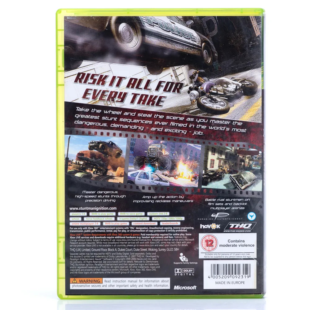 Stuntman Ignition - Xbox 360 Spill - Retrospillkongen