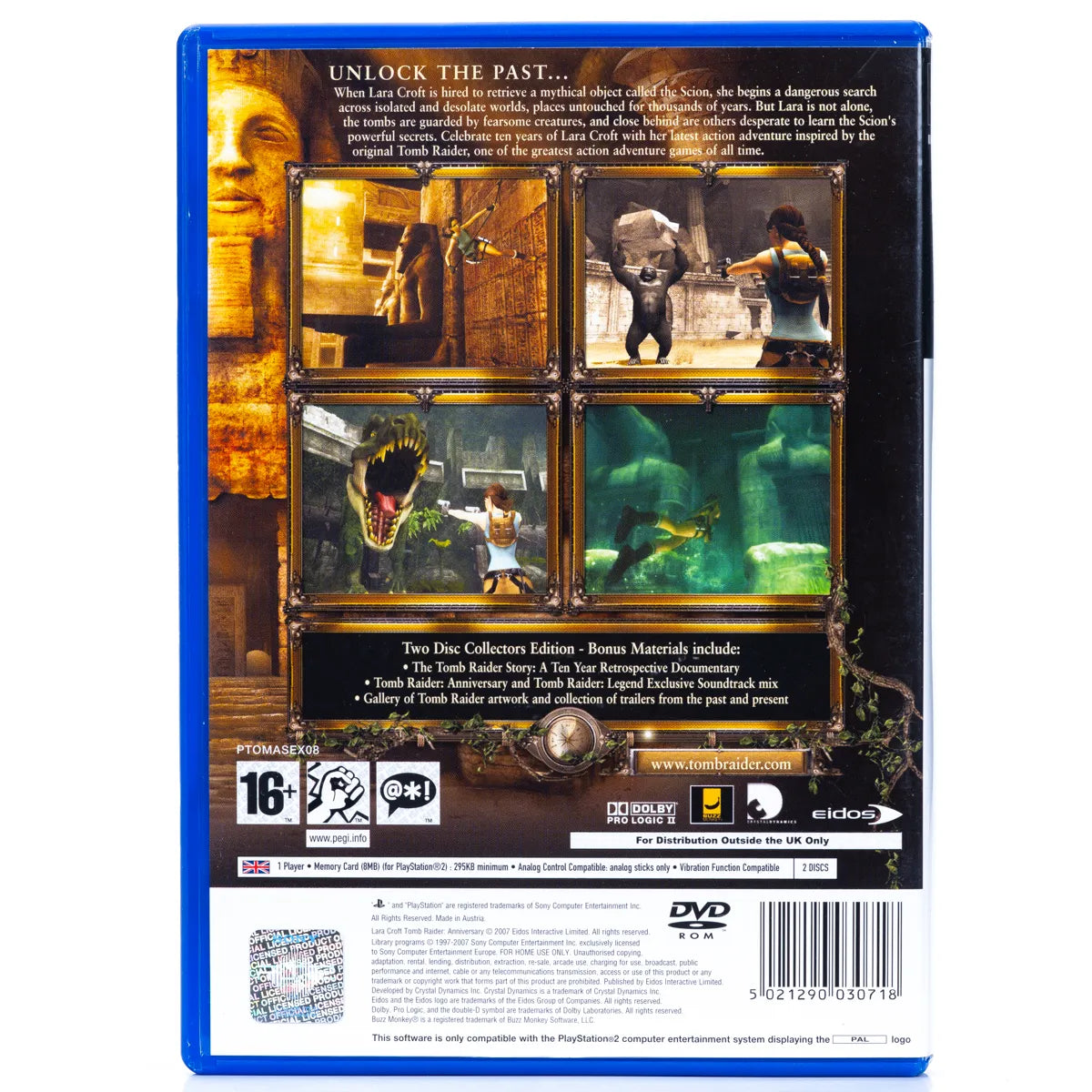 Lara Croft: Tomb Raider - Anniversary (Collectors Edition) - PS2 spill - Retrospillkongen