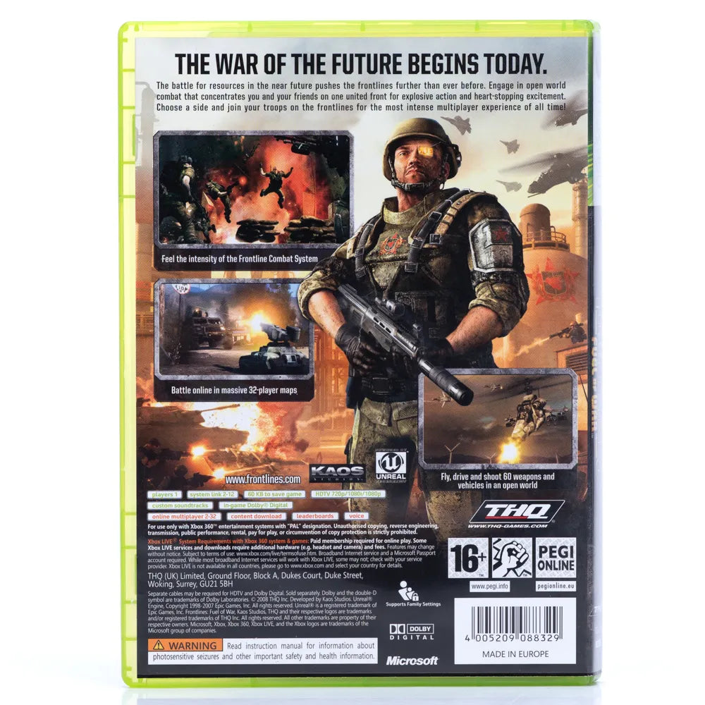 Frontlines: Fuel of War - Xbox 360 spill