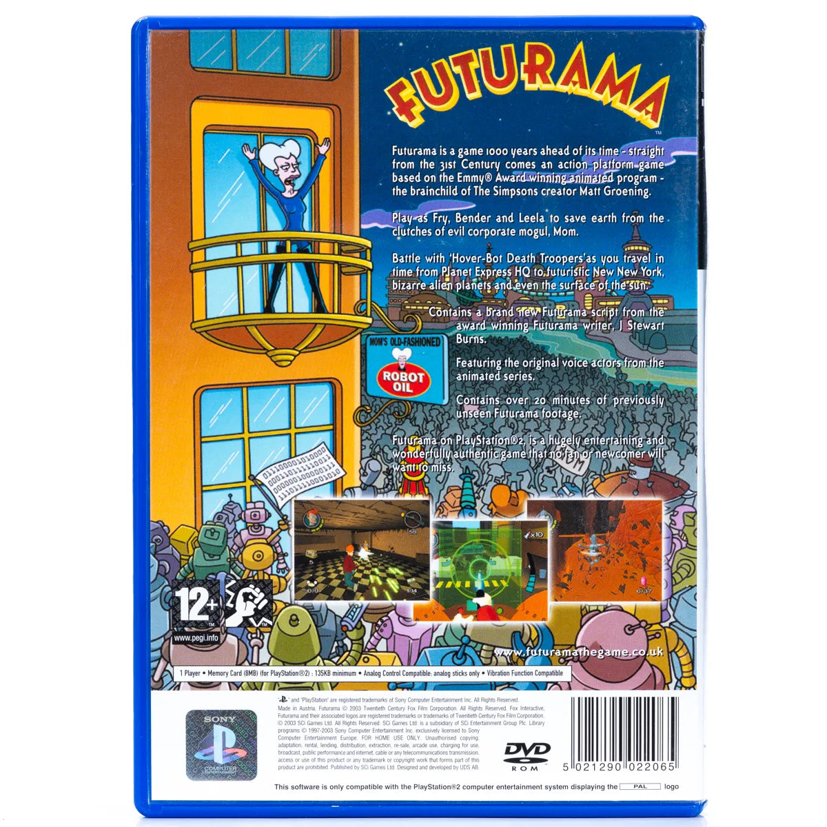Futurama - PS2 Spill - Retrospillkongen