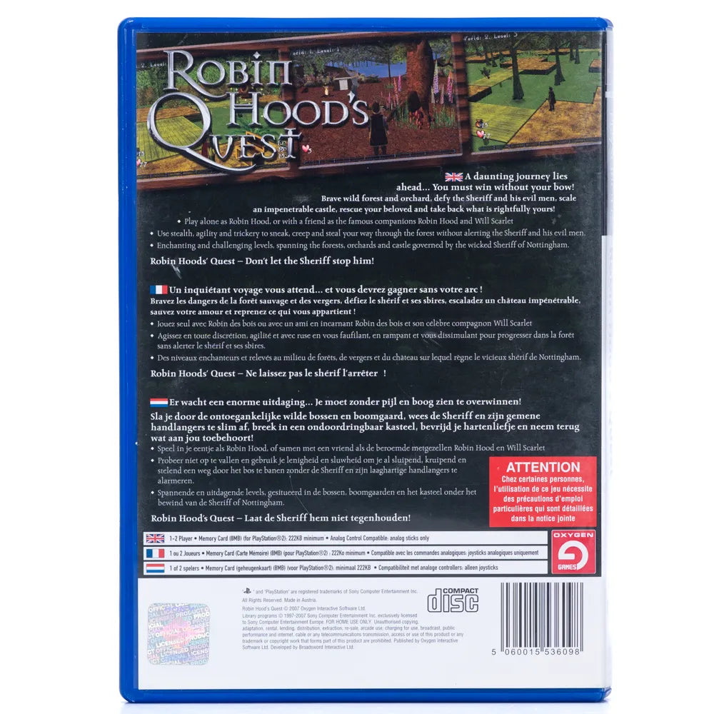 Robin Hood's Quest - PS2 spill