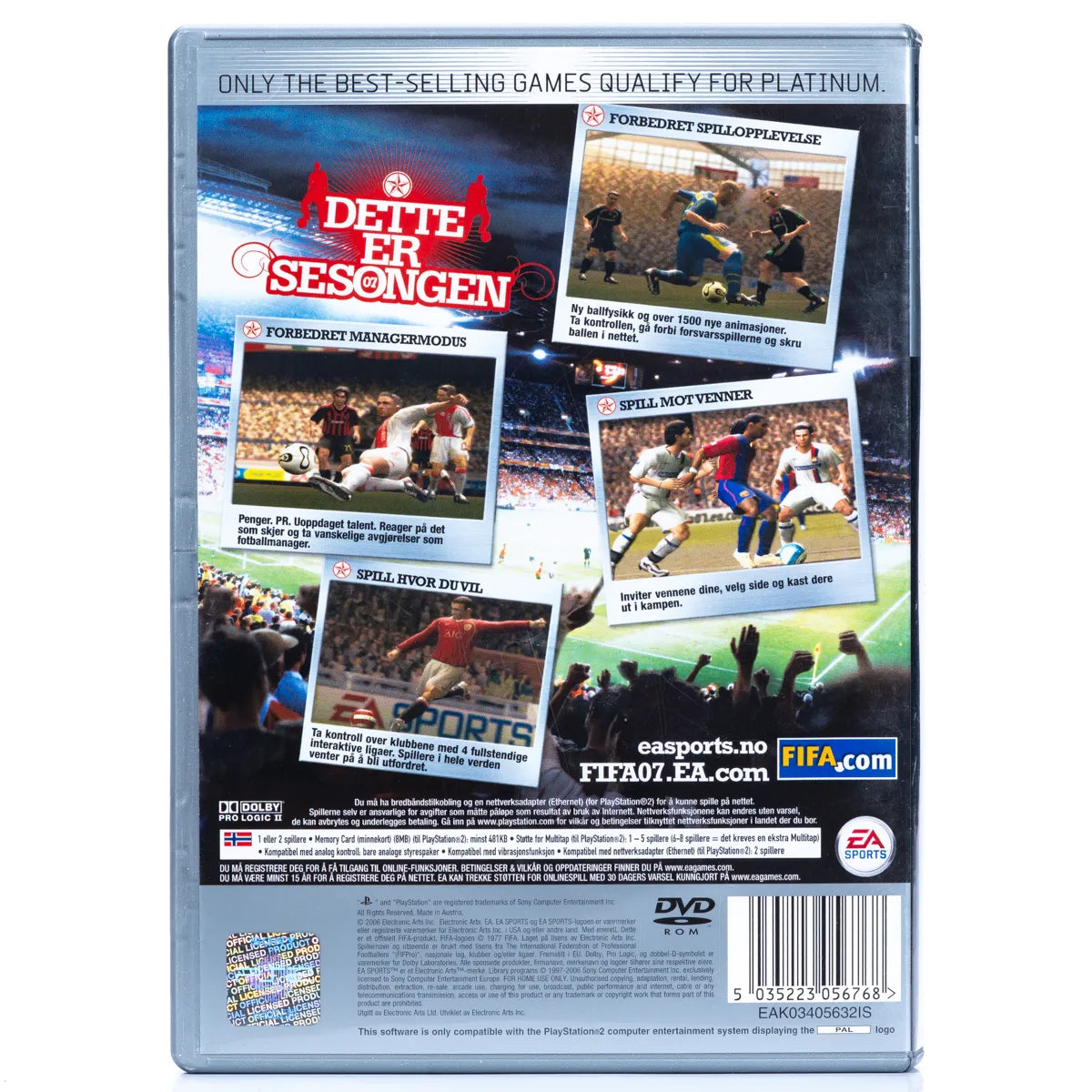 FIFA 07 - PS2 Spill - Retrospillkongen