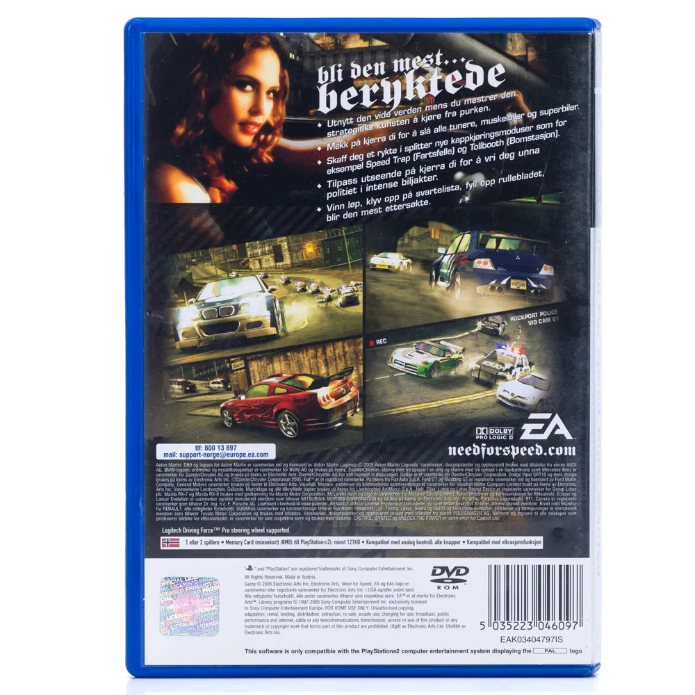 Need for Speed Most Wanted - PS2 spill - Retrospillkongen