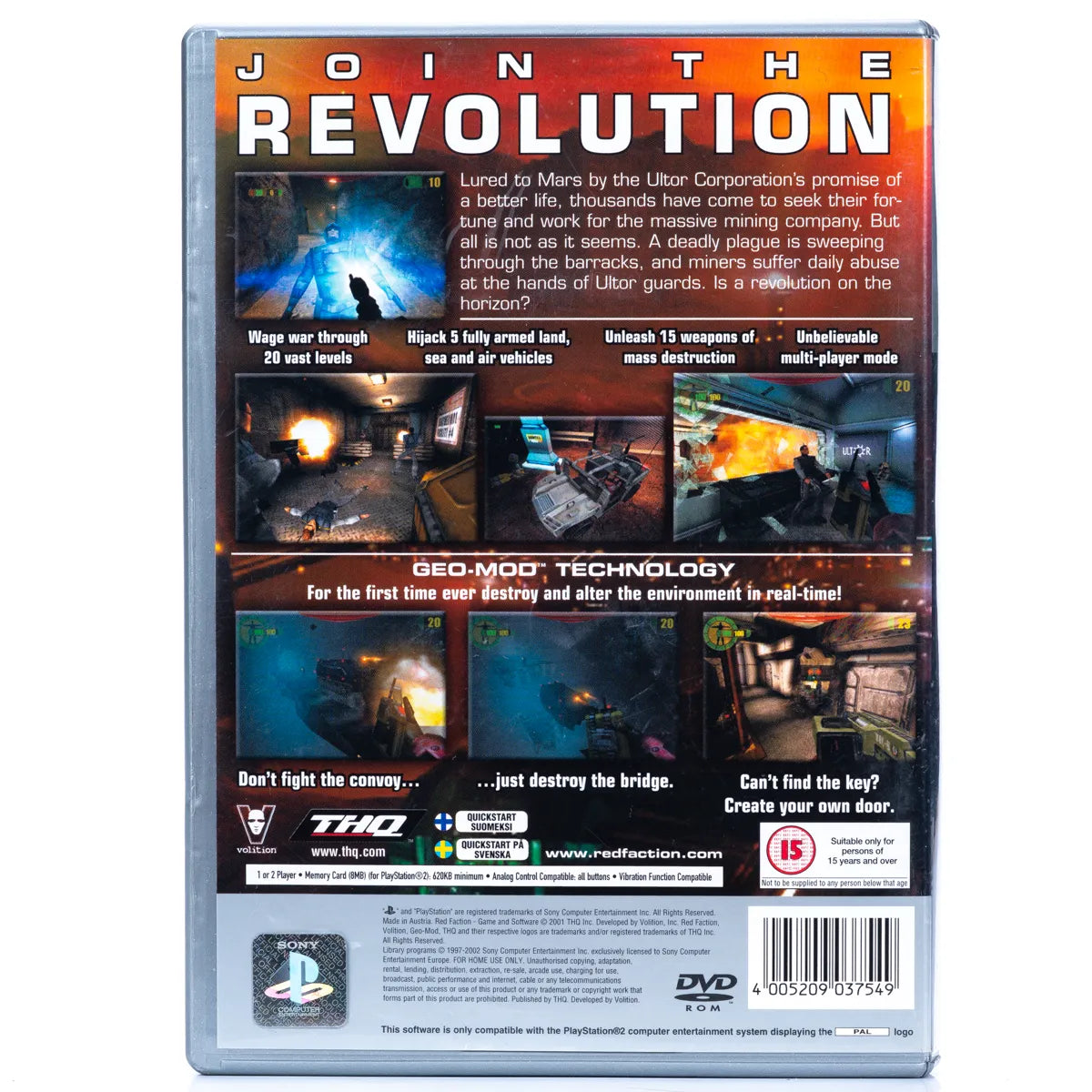 Red Faction - PS2 Spill - Retrospillkongen
