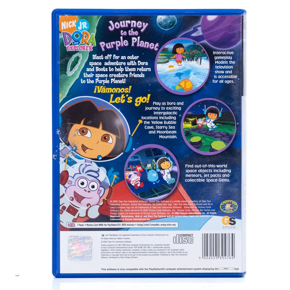 Dora the Explorer: Journey to the Purple Planet - PS2 spill