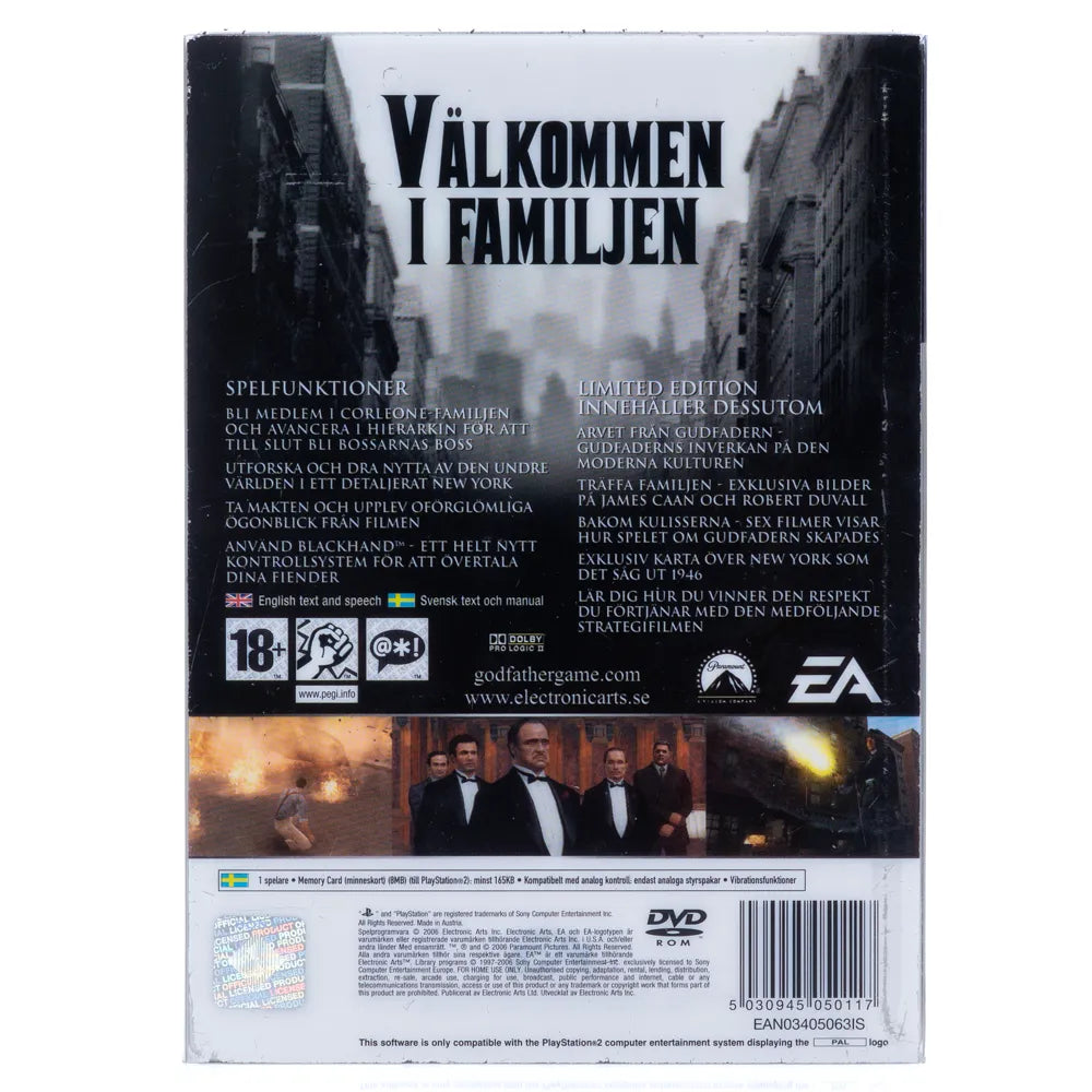The Godfather Limited Edition Steelbook - PS2 spill