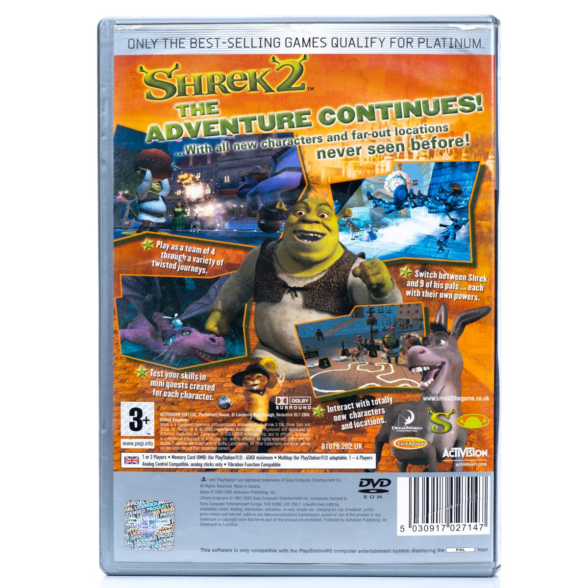 Shrek 2 - PS2 spill - Retrospillkongen