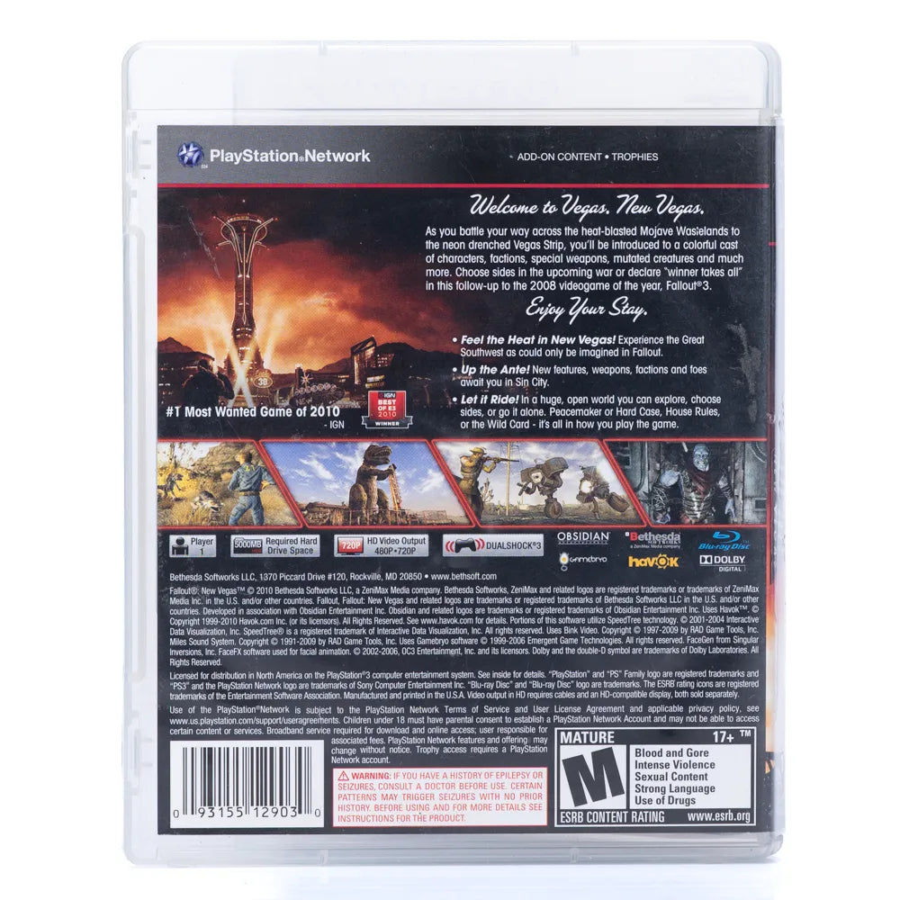 Fallout: New Vegas - PS3 spill (NTSC, regionfri)