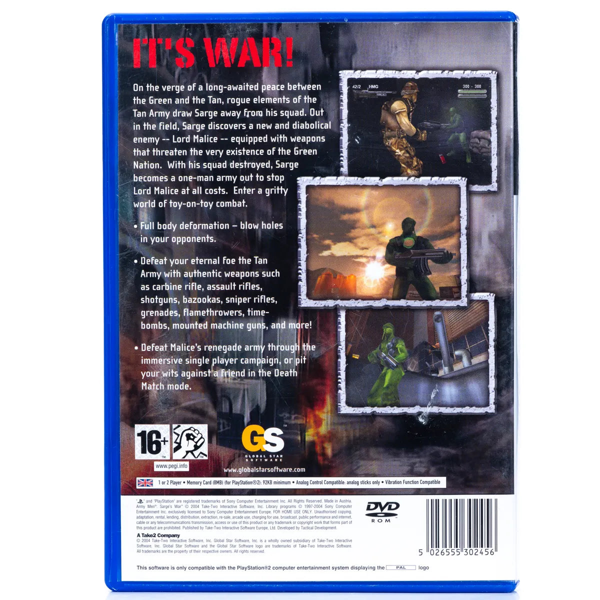 Army Men: Sarge's War - PS2 Spill - Retrospillkongen