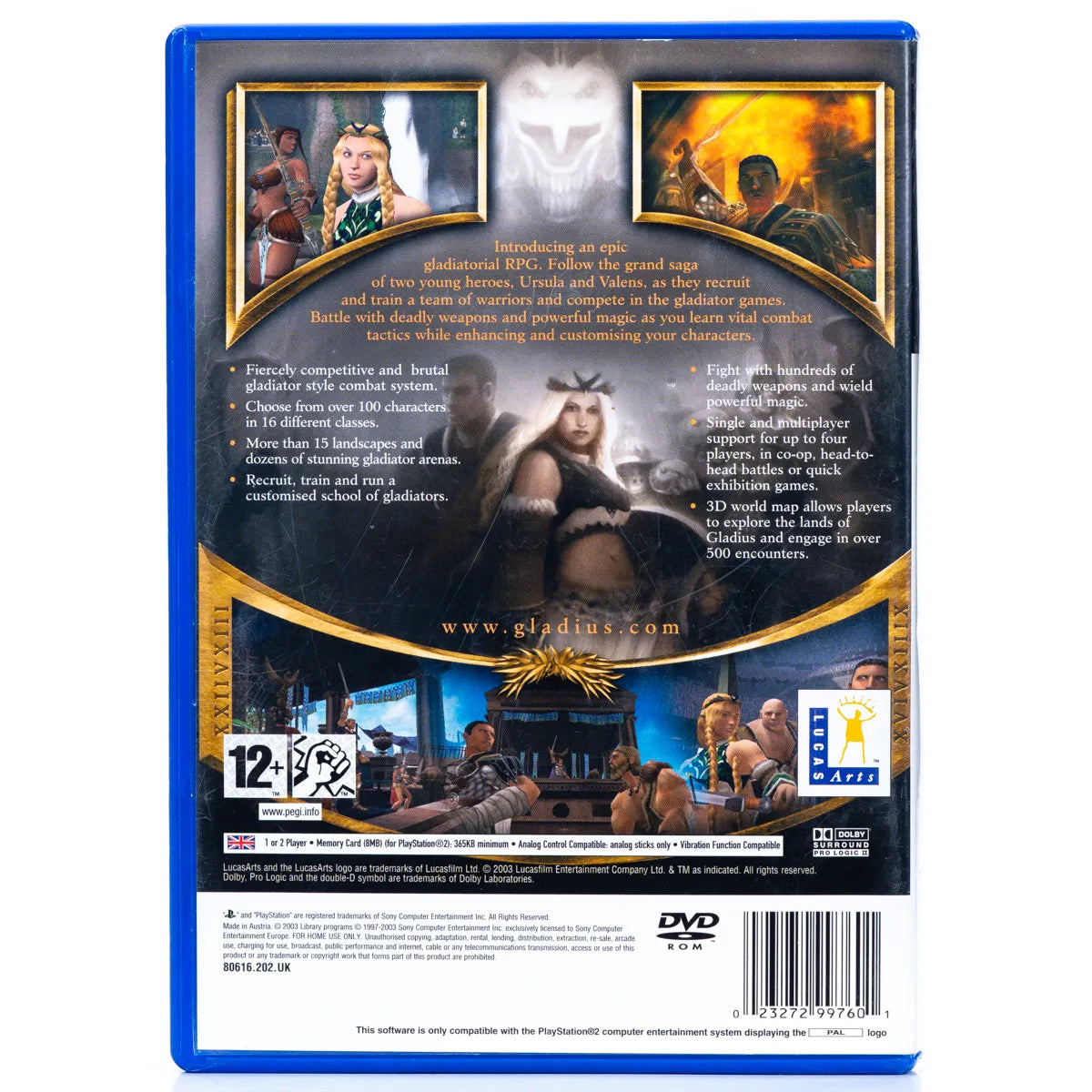 Gladius - PS2 spill - Retrospillkongen