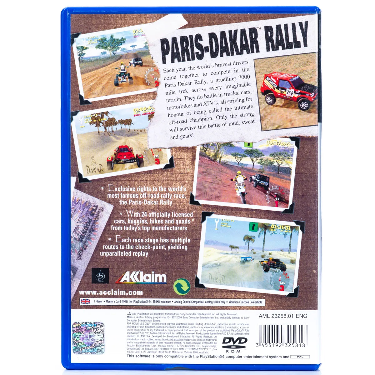 Paris-Dakar Rally - PS2 spill - Retrospillkongen