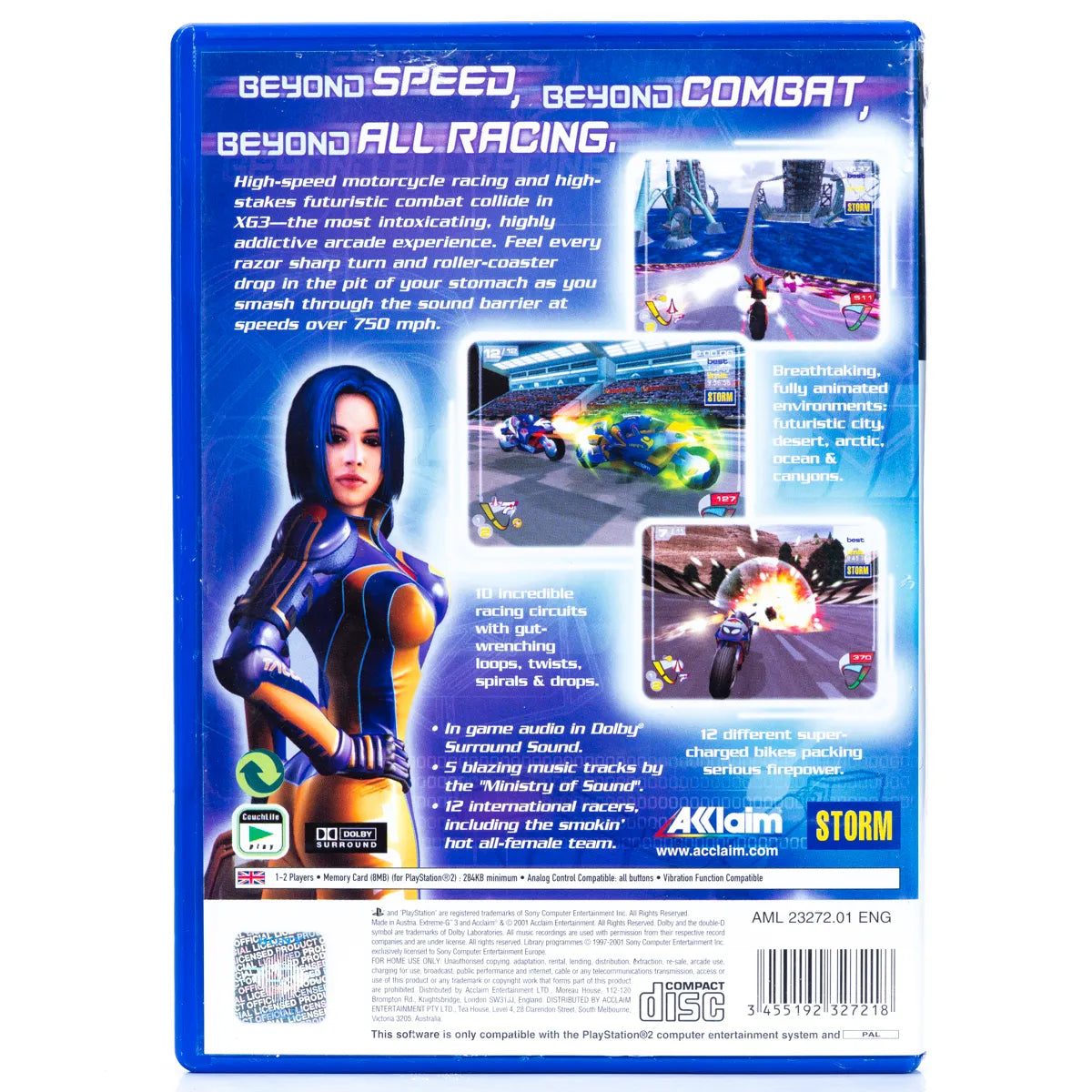 XGIII: Extreme G Racing - PS2 spill - Retrospillkongen