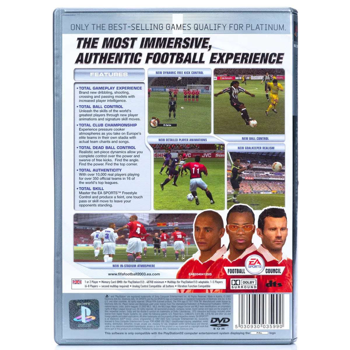 FIFA Football 2003 - PS2 Spill - Retrospillkongen