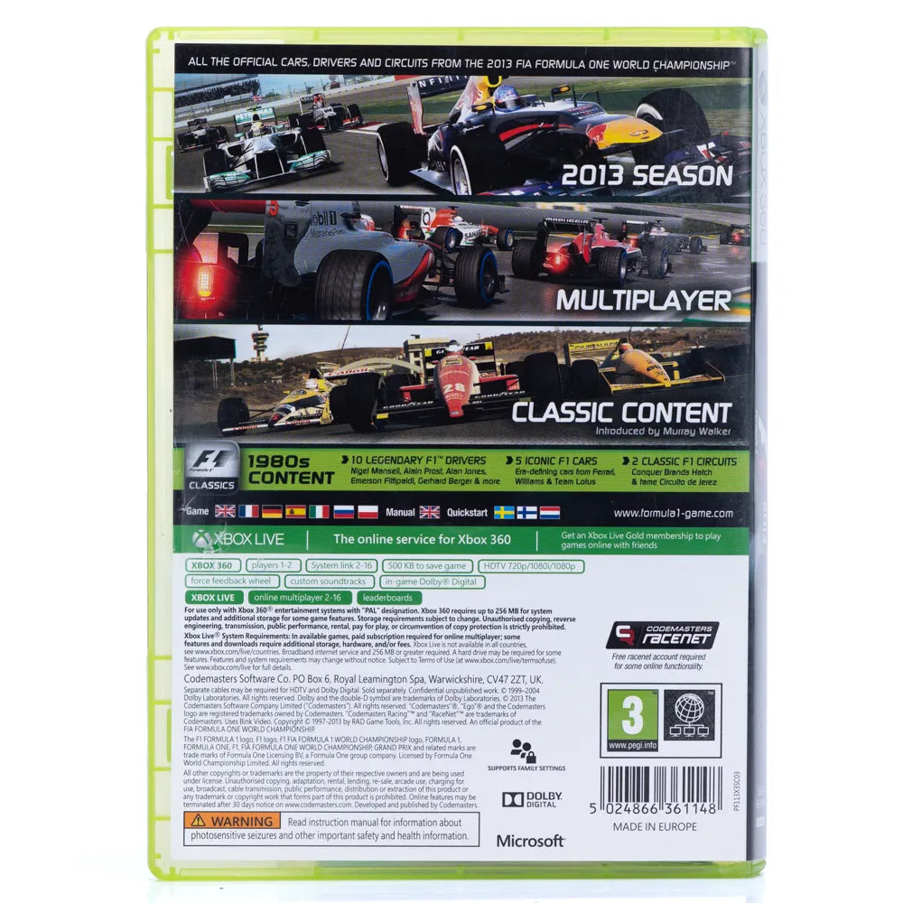 F1 2013 - Xbox 360 spill