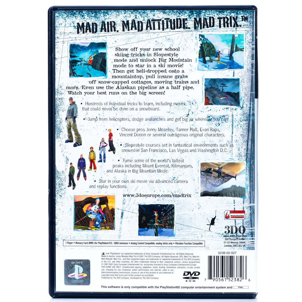 Jonny Moseley: Mad Trix - PS2 spill - Retrospillkongen